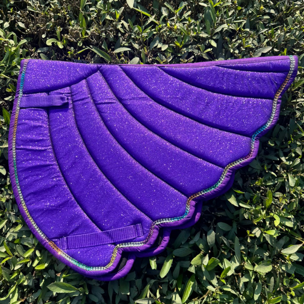Unicorn Wing Glitter Saddle Pad – Royal Purple