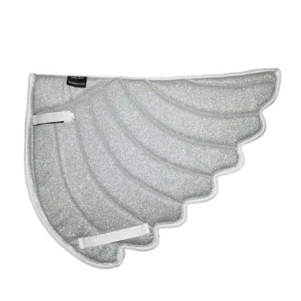 Unicorn Wing Glitter Saddle Pad – Ice Silver