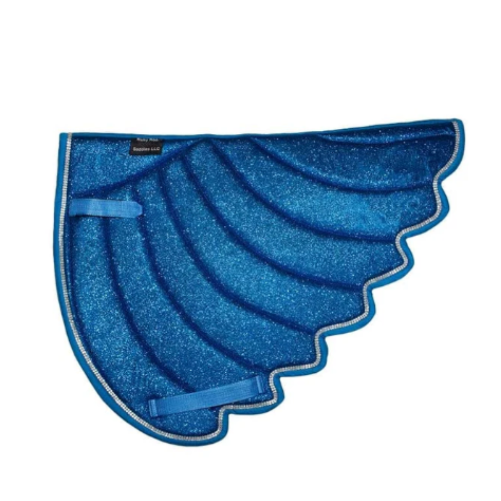 Unicorn Wing Glitter Saddle Pad – Ocean Blue