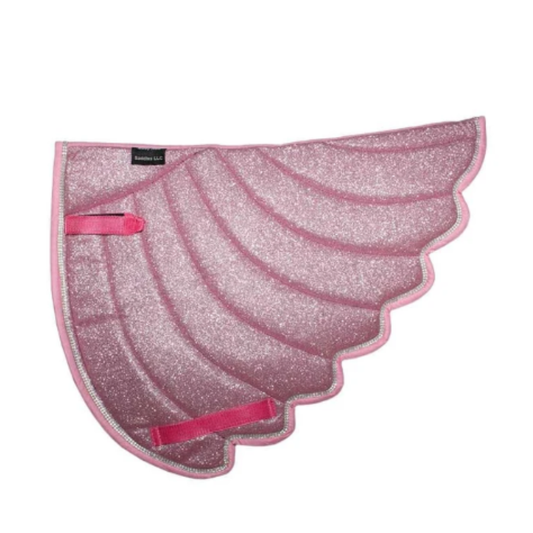 Unicorn Wing Glitter Saddle Pad – Blush Pink