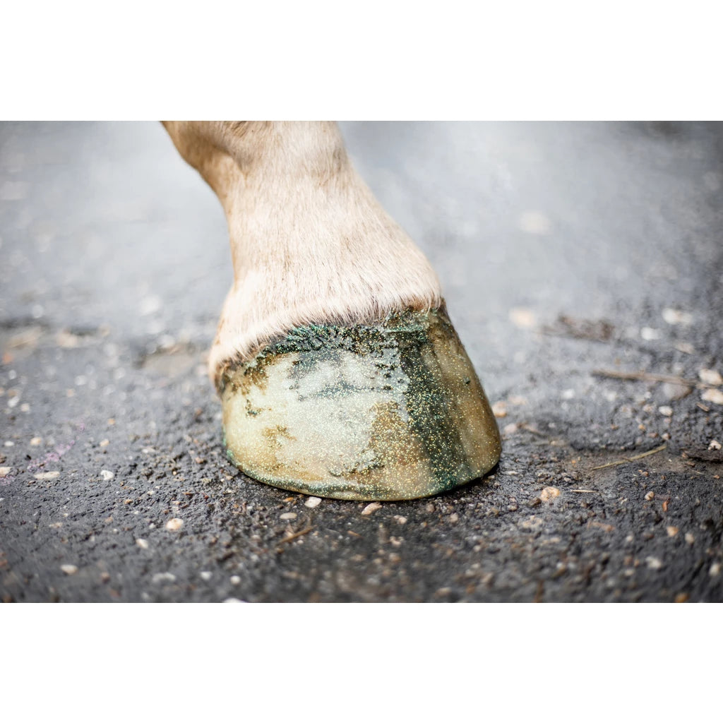 Excellent Horse Hi Gloss Glitter Hoof Polish Green 150 ml